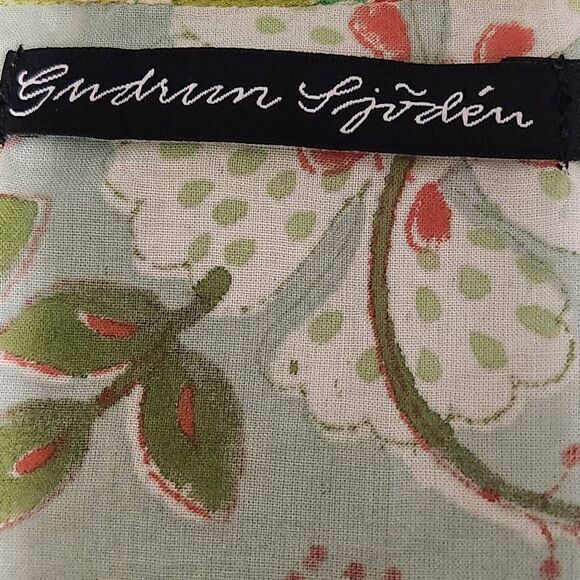 Gudrun sjodren boho midi dress floral lagenlook cottage pockets cotton small - Picture 8 of 11